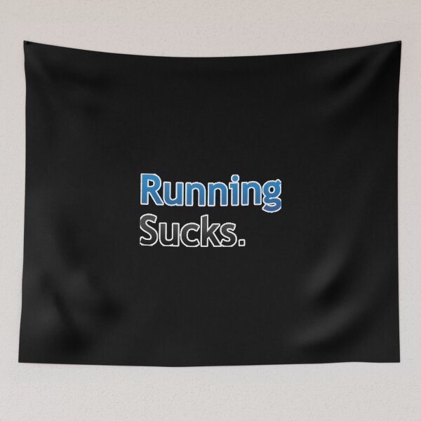 Item preview, Running Sucks Gym Workout Gym Fitness Pullover Sweatshirt designed and sold by janlzmaude.