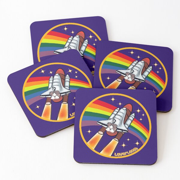 Item preview, Gay Pride Love Space Shuttle designed and sold by Muensterman.