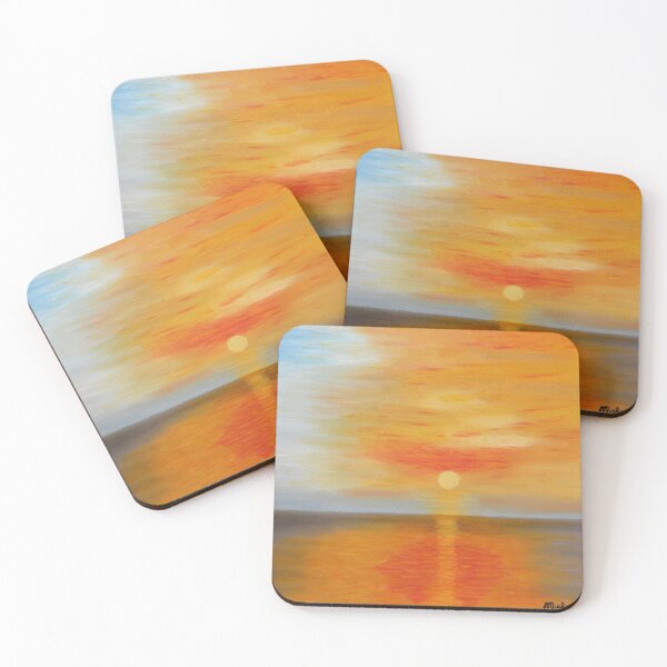 Item preview, Blazing sky - sunset over the sea  designed and sold by Michaëlle  Liefooghe.