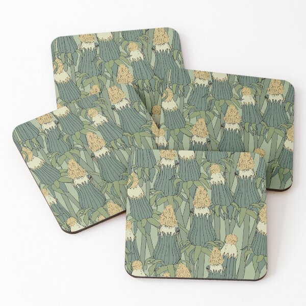Item preview, Vintage pattern with unopened dandelion designed and sold by hmorena.