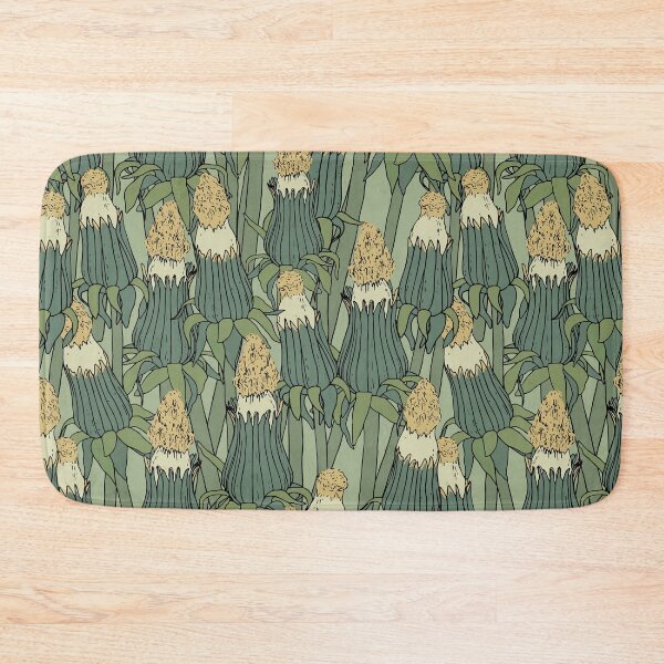 Item preview, Vintage pattern with unopened dandelion designed and sold by hmorena.