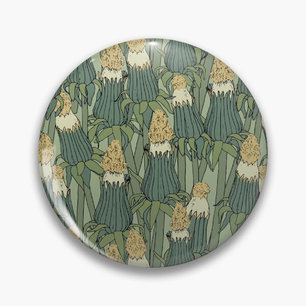 Item preview, Vintage pattern with unopened dandelion designed and sold by hmorena.