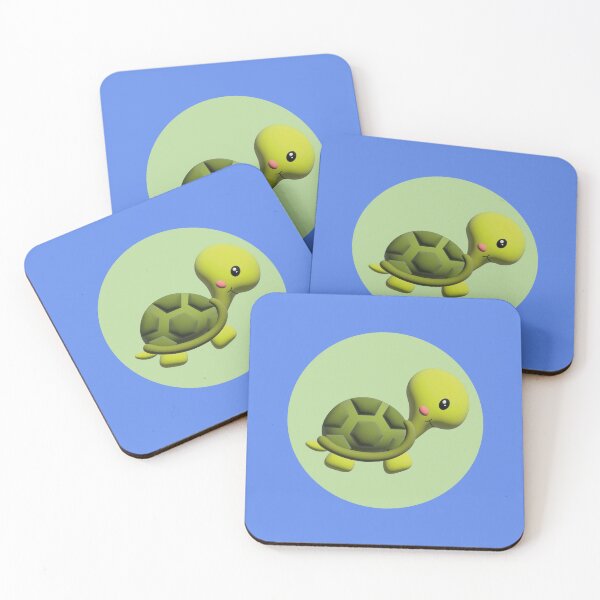 Item preview, 3d illustration of a funny turtle in green tones inside a green circle designed and sold by Martapp.