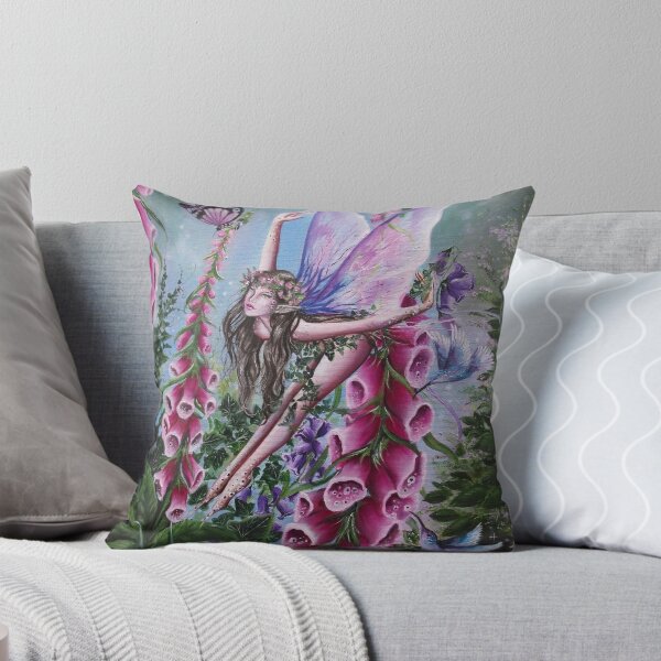 Item preview, Foxglove fairy faerie fantasy elf pixie butterfly designed and sold by Gabriella  Szabo.