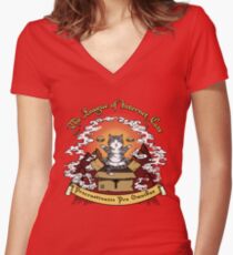 The League of Internet Cats Women's Fitted V-Neck T-Shirt
