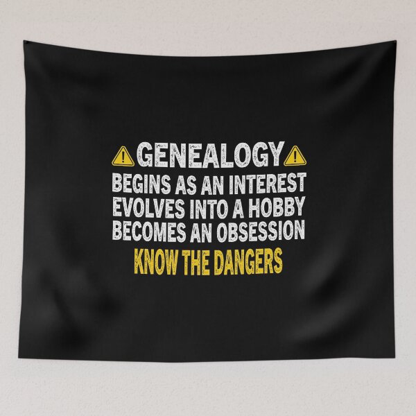 Item preview, Genealogy Know The Dangers designed and sold by Luna1Shop.