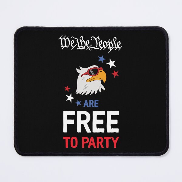 Item preview, We The People Are Free To Party USA Independence Day designed and sold by Happy Puppy Print On Demand.