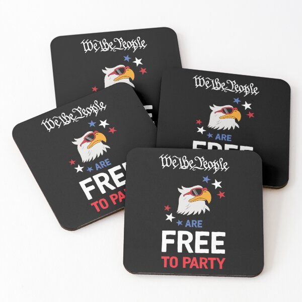 Item preview, We The People Are Free To Party USA Independence Day designed and sold by Happy Puppy Print On Demand.