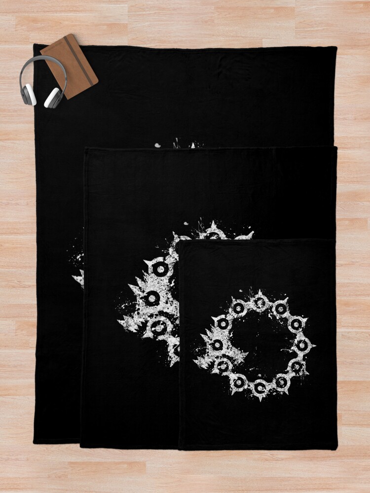 Alternate view of Seven Deadly Sins - Wrath Throw Blanket