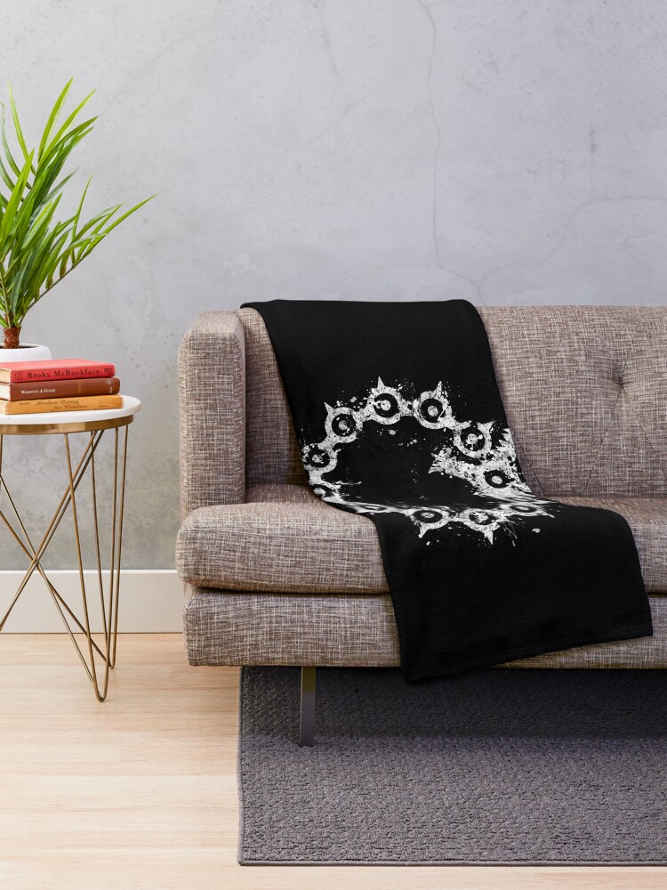 Alternate view of Seven Deadly Sins - Wrath Throw Blanket