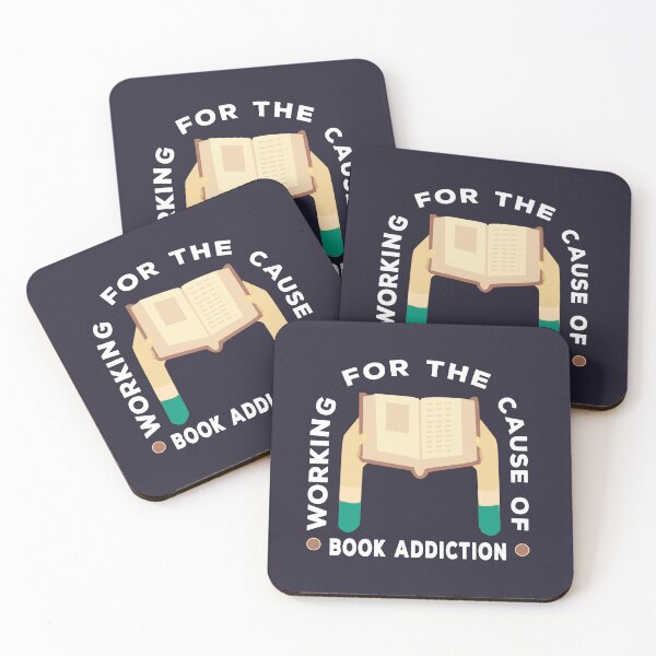 Item preview, FUNNY WORKING FOR THE CAUSE OF BOOK ADDICTION FOR BOOKAHOLICS designed and sold by The Bookworm Store.