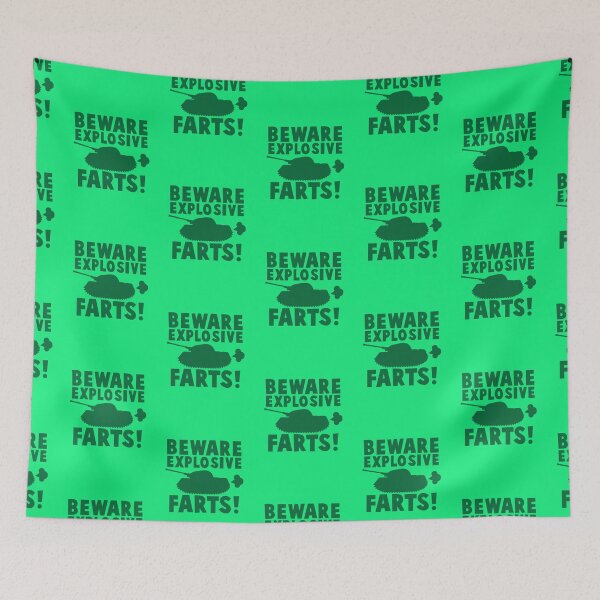 Item preview, BEWARE! Explosive farts with a military army tank designed and sold by jazzydevil.