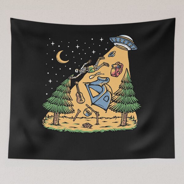Item preview, summer adventure awaits camper funny alien designed and sold by Nena12312.