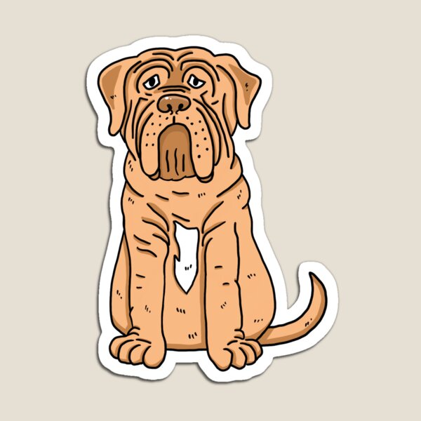 Item preview, Dogue de Bordeaux Cute Cartoon Mastiff Dog designed and sold by NicBexDesigns.