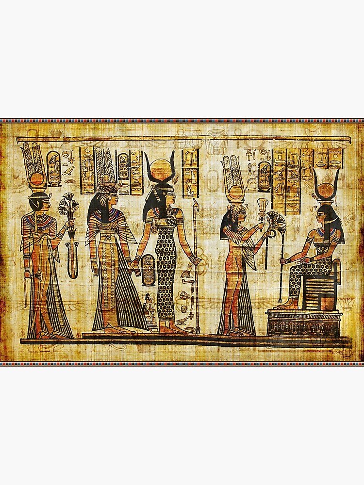 "Ancient Egypt Papyrus Painting " Poster for Sale by CivilizActions Redbubble