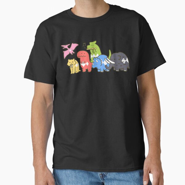 Vista previa del artículo con la obra «Regalo gráfico divertido de Power Rangers con dinosaurio y mascota retro vintage musical», diseñado y vendido por Esterblue.