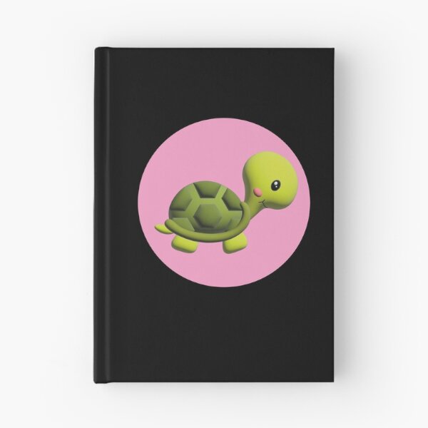 Item preview, 3d illustration of a funny turtle in green tones inside a pink circle designed and sold by Martapp.