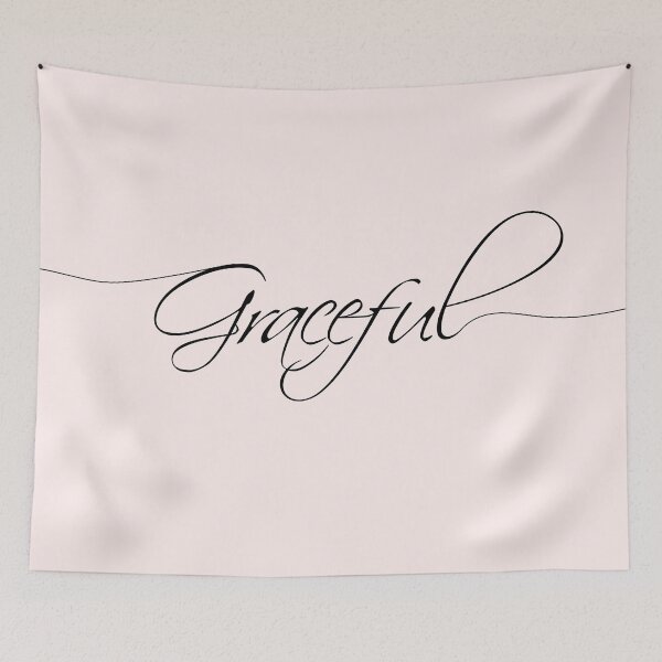 Item preview, Chic Light Pink Quote Graceful designed and sold by Tropical Arts.
