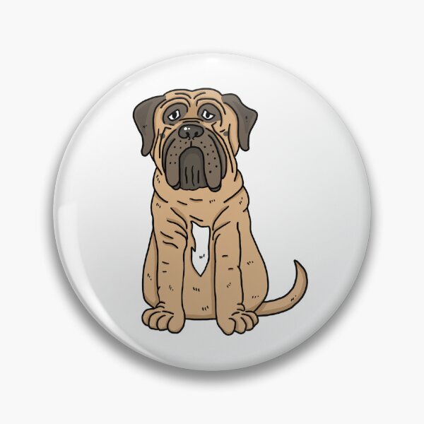 Item preview, Bull Mastiff Cute Cartoon Old English Mastiff Dog designed and sold by NicBexDesigns.