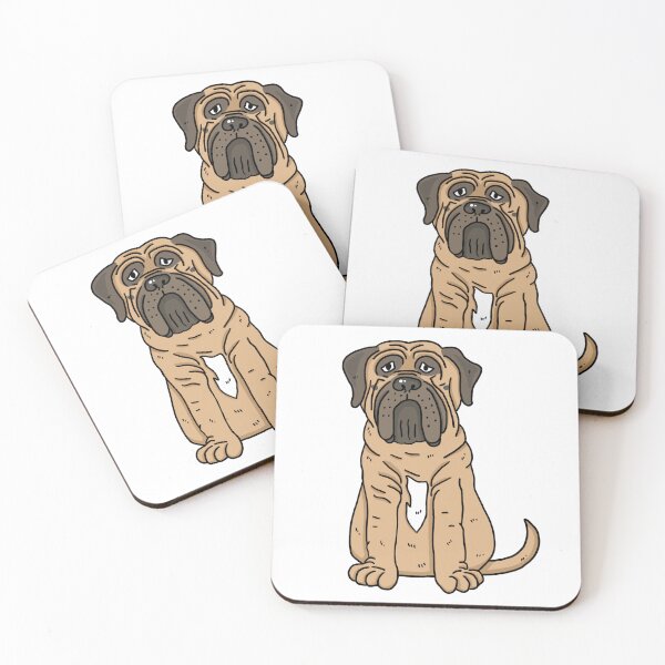 Item preview, Bull Mastiff Cute Cartoon Old English Mastiff Dog designed and sold by NicBexDesigns.