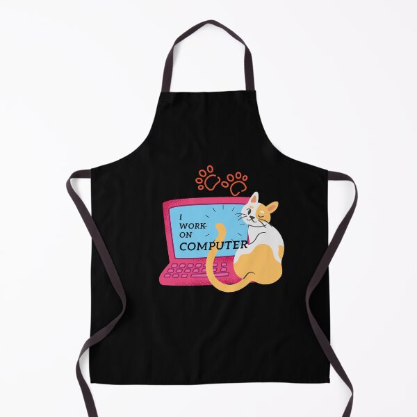 Item preview,  I work on computers cat funny  designed and sold by Cheeky Popp.