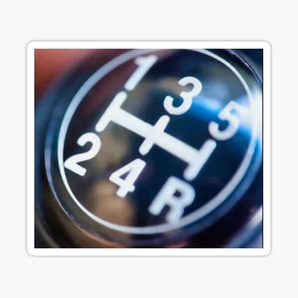 "Shift knob" Sticker for Sale by Optistore Redbubble