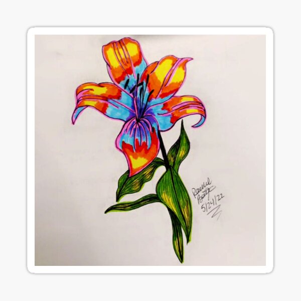 Rainbow Lilly Sticker