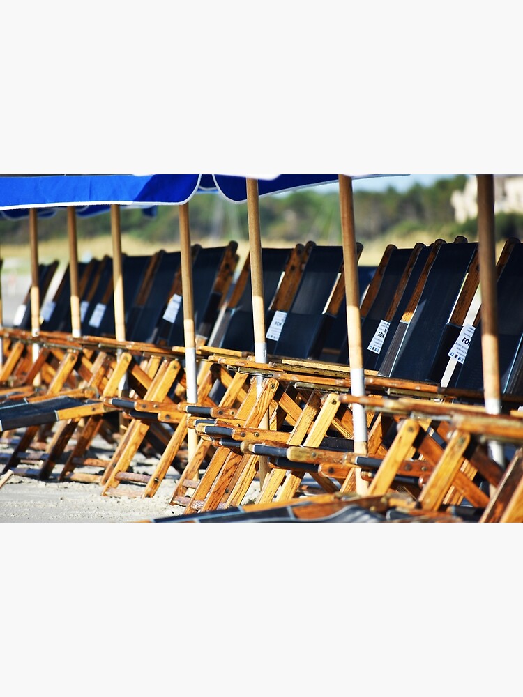 "Beach Chairs on Hilton Head" Poster for Sale by cjeffress Redbubble