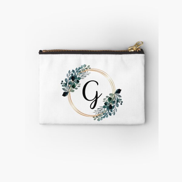Item preview, Monogram Letter G | Laurels with Gold Borders designed and sold by JustSeasons.
