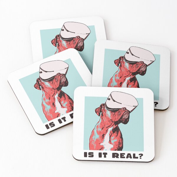 Item preview, Is It Real Dog VR Illustration Art designed and sold by boholoc0.
