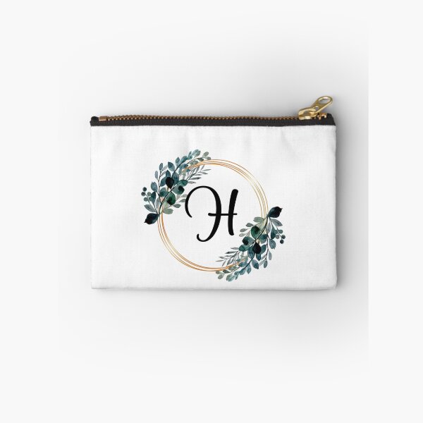 Item preview, Monogram Letter H | Laurels with Gold Borders designed and sold by JustSeasons.