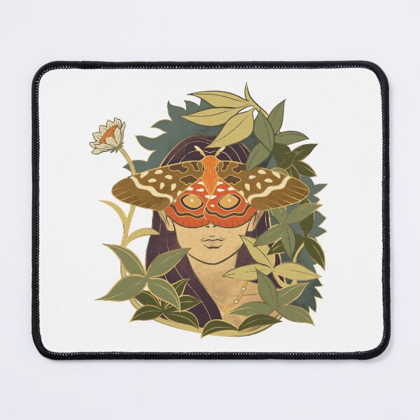 Item preview, Moth Mask Fairy Girl Woman Vintage Faecore Elements, fashion & creatures designed and sold by Scopestor.