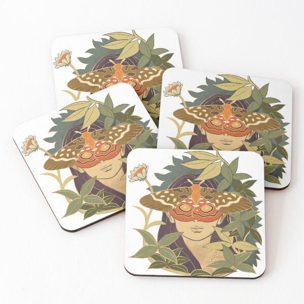 Item preview, Moth Mask Fairy Girl Woman Vintage Faecore Elements, fashion & creatures designed and sold by Scopestor.