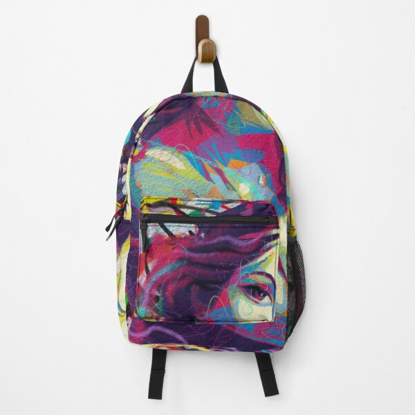 Item preview, Colourful Abstract Graffiti Portrait of Yashoda Krishna designed and sold by gargeesuresh.