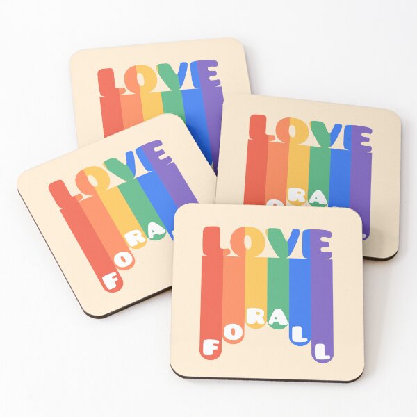 Item preview, LOVE FOR ALL - RETRO Style LGBT Flag GAY PRIDE Month Transgender Rainbow Lesbian designed and sold by Abhishek Goldar.