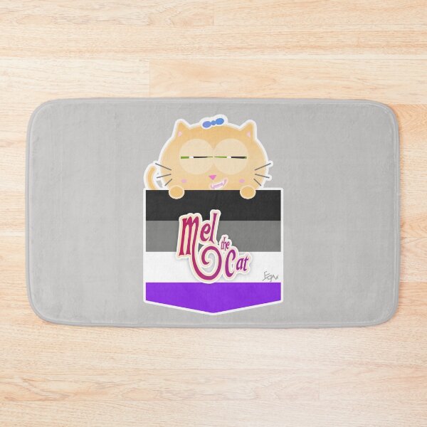 Item preview, Mel the Cat Coming Out Pocket Asexual Flag designed and sold by elisagavi.