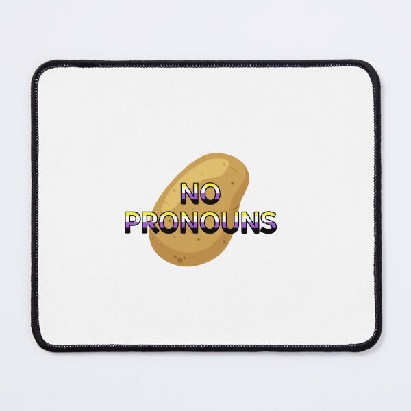 Item preview, Potato pronouns no pronouns- nonbinary flag designed and sold by CottonCandyCole.