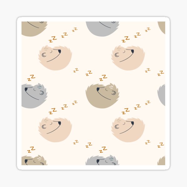 Sleeping Hedgehog Sticker