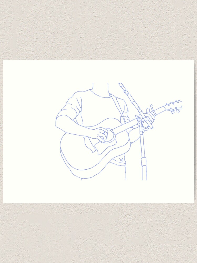 Shawnie Boy Und Gitarre Meine Zeichnung Kunstdruck Von Dominiqueb819 Redbubble
