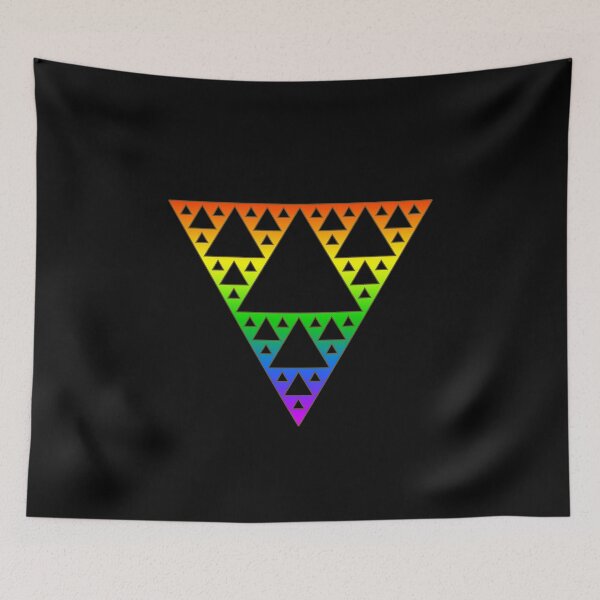 Item preview, Rainbow, Sierpinski, Triangle, Math, Pride Flag, LGBT, LGBTQ, LGBTQIA, LGBTQIA+, Community designed and sold by boom-art.