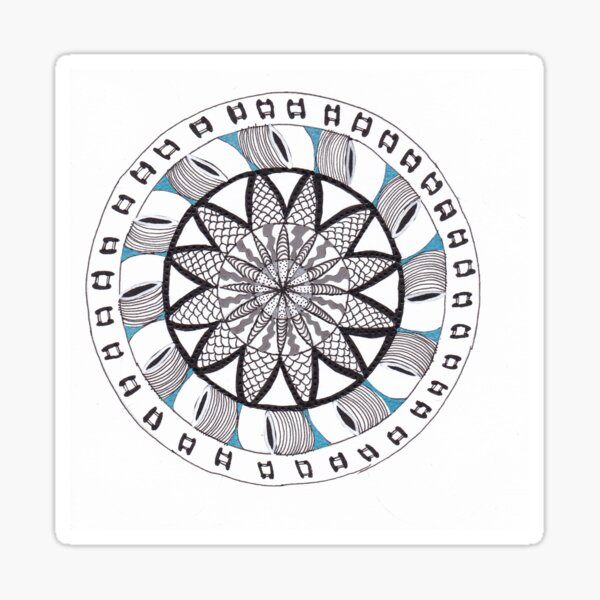 Drawn mandala Sticker