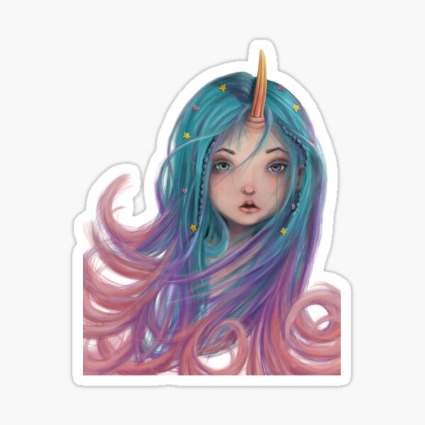 Unicorn Girls Love Best Sticker