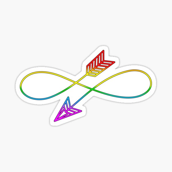 Rainbow Infinity Arrow Symbol Infinite Love Pride Flag Lgbt