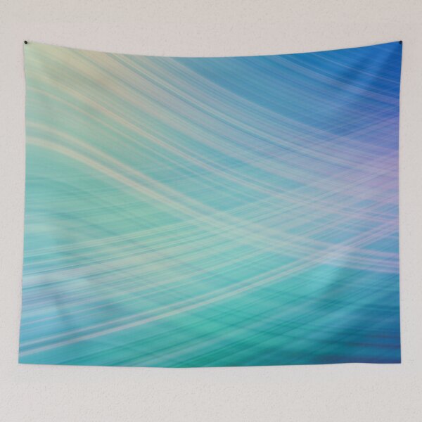 Item preview, Abstract Waves Blue Green designed and sold by livianasgifts.