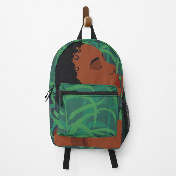 Item preview, Woman Enjoying Blue Moonlight With Plants designed and sold by zykydesigns.