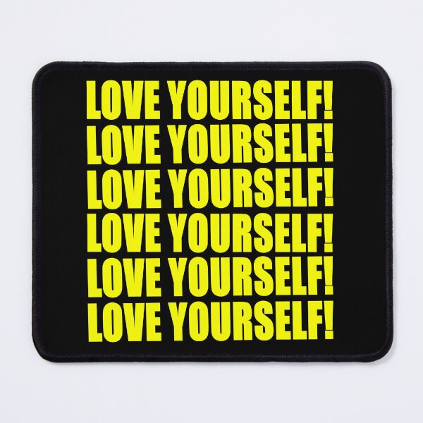Item preview, Love yourself bold yellow and black designed and sold by DemonicGloom.