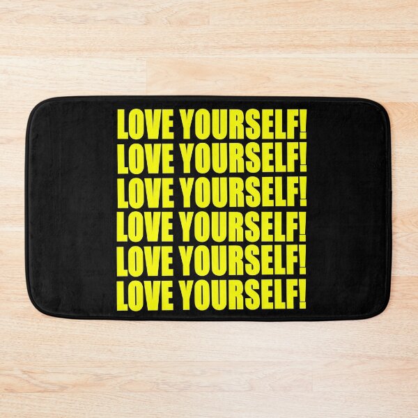 Item preview, Love yourself bold yellow and black designed and sold by DemonicGloom.