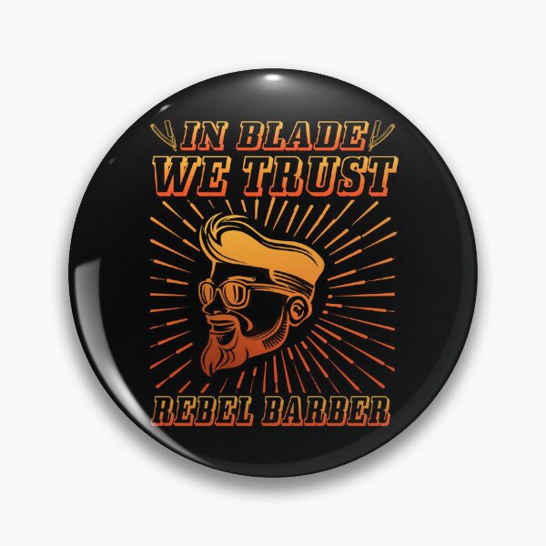 Item preview, IN BLADE WE TRUST REBEL BARBER ORANGE designed and sold by lukas69graphic.