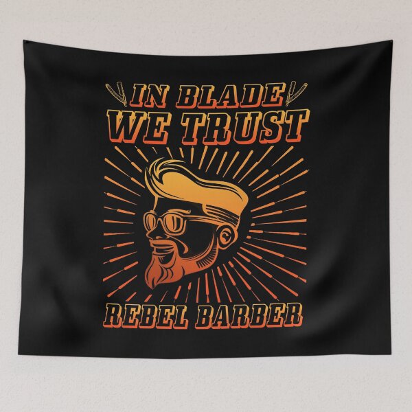 Item preview, IN BLADE WE TRUST REBEL BARBER ORANGE designed and sold by lukas69graphic.
