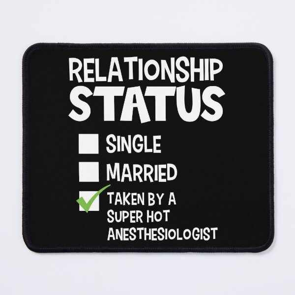 Item preview, Funny His and Her Gift Anesthesiologist Relationship Status designed and sold by haselshirt.